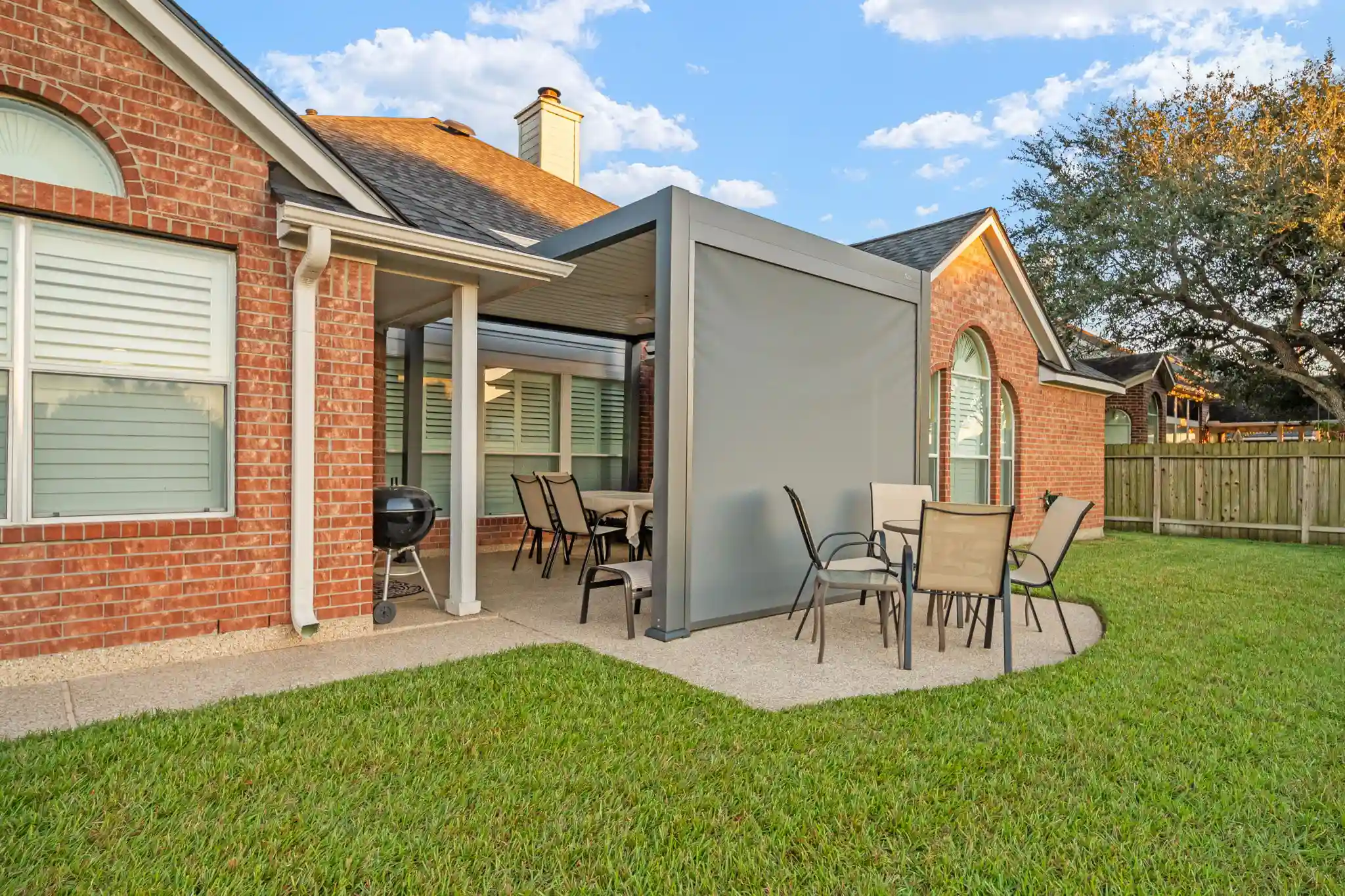 Side view of Bruce and Denise's backyard revival