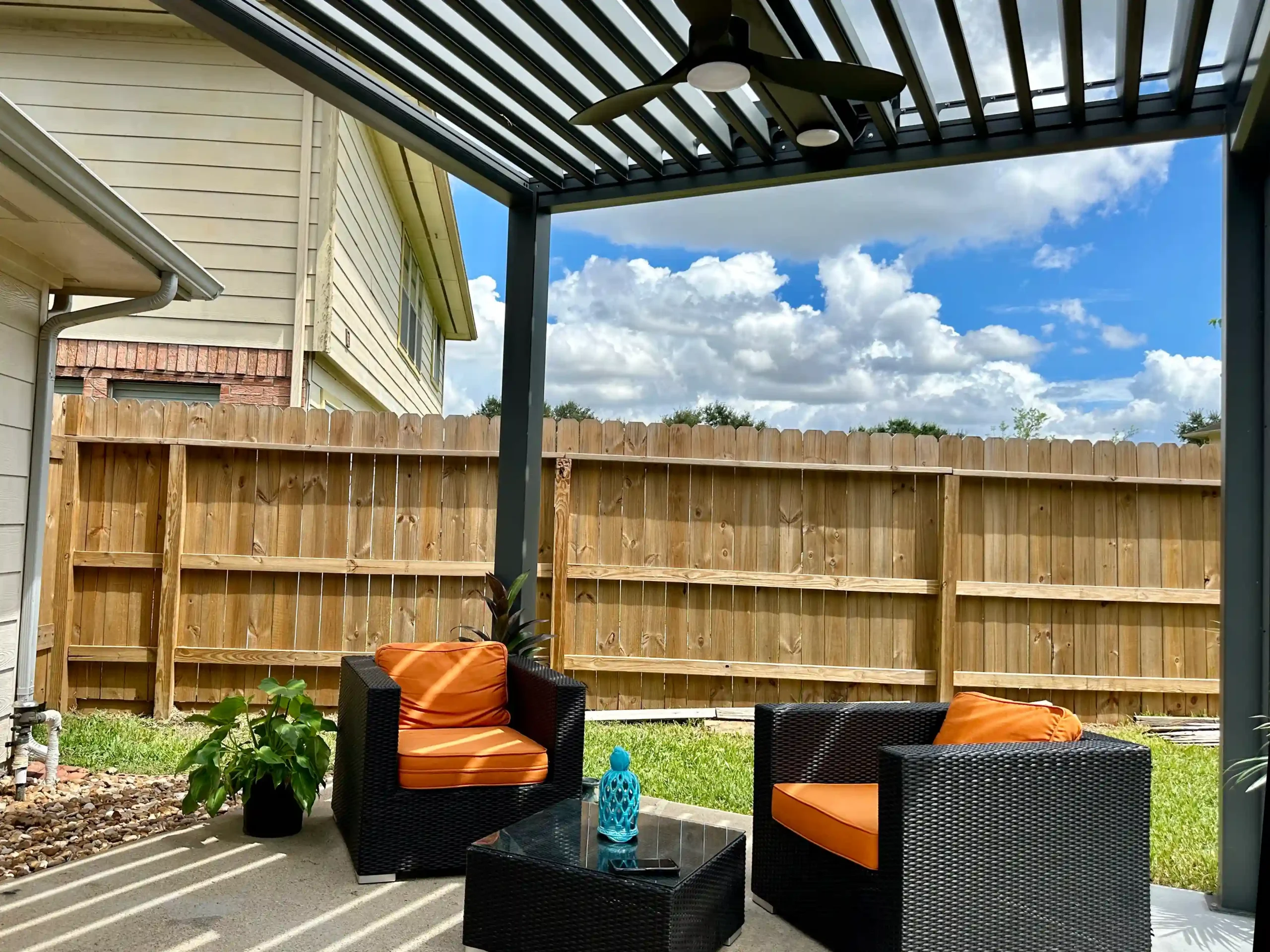 Dyson's Backyard Rest Area Solution Provided-Solar - Powered “Backyard Cinema” Nights