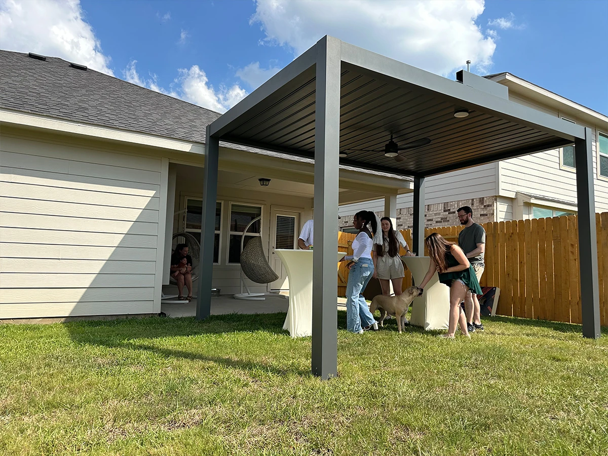 Actual photo of a party held in Alana's front yard retreat - 2