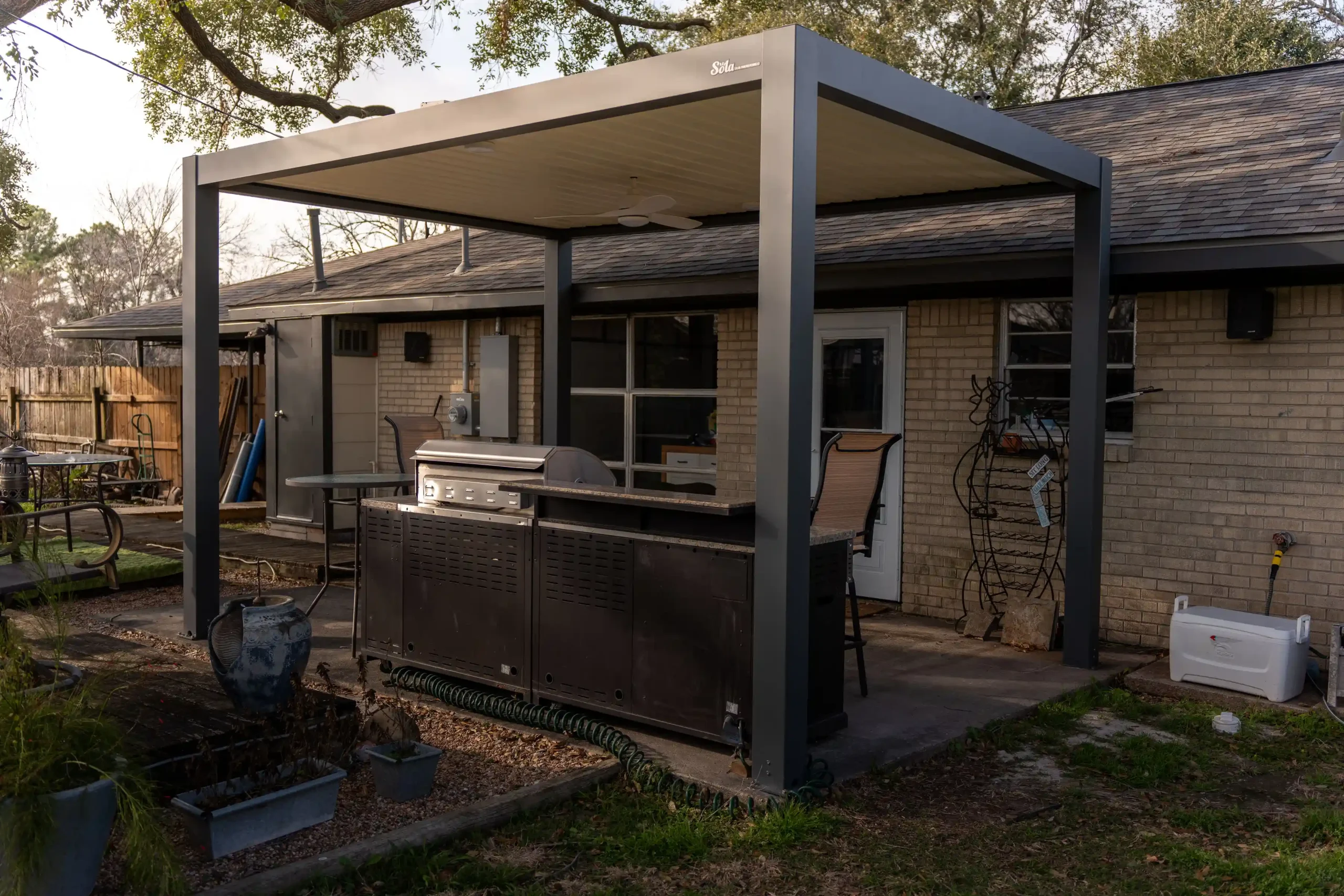 Front view of Gacia's Front Yard Dream Kitchen
