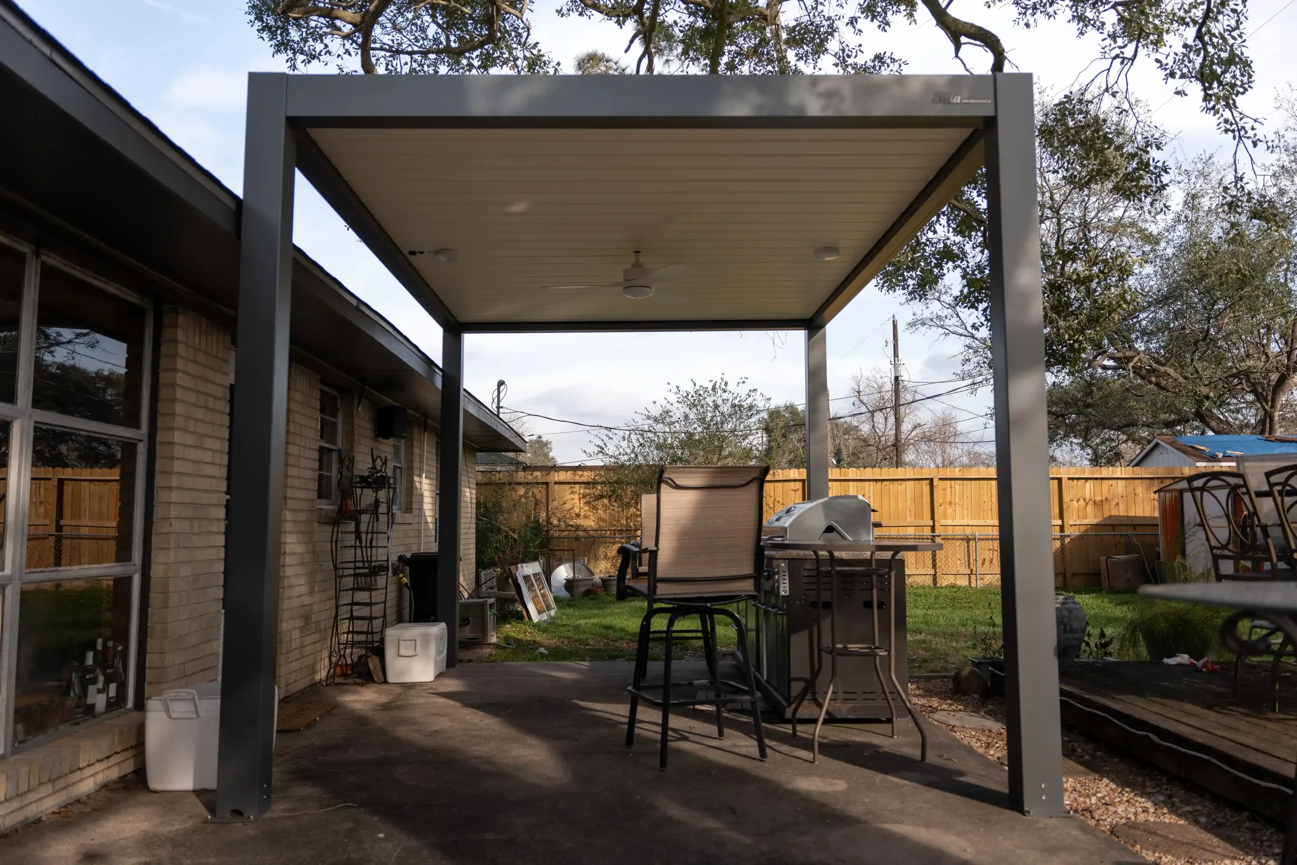 Side view of Gacia's Front Yard Dream Kitchen