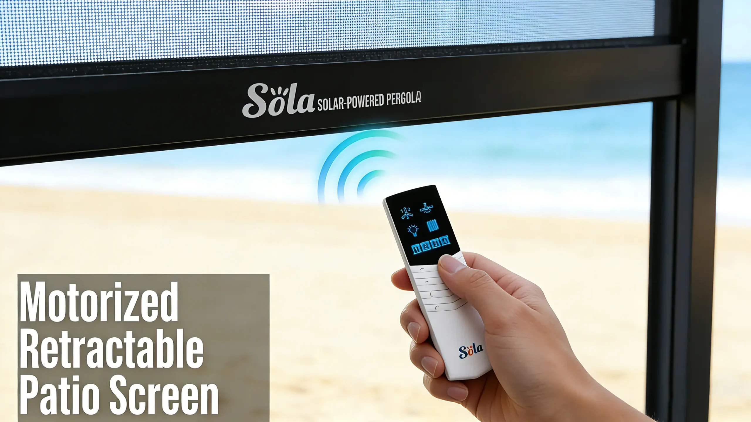 Motorized Retractable Patio Screen