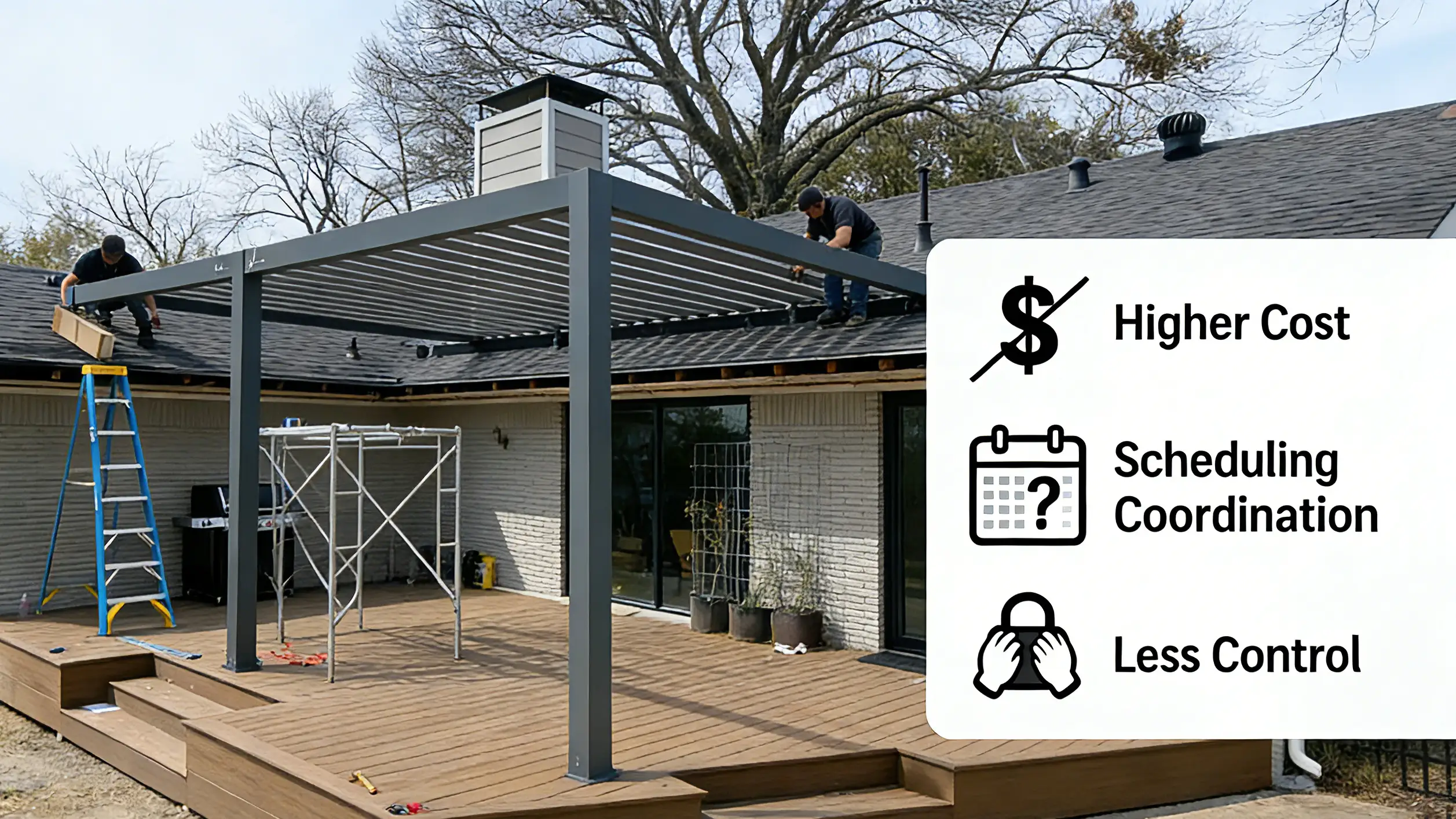 Cons of Professional Installation-Higher Cost, Scheduling Coordination and Less Control