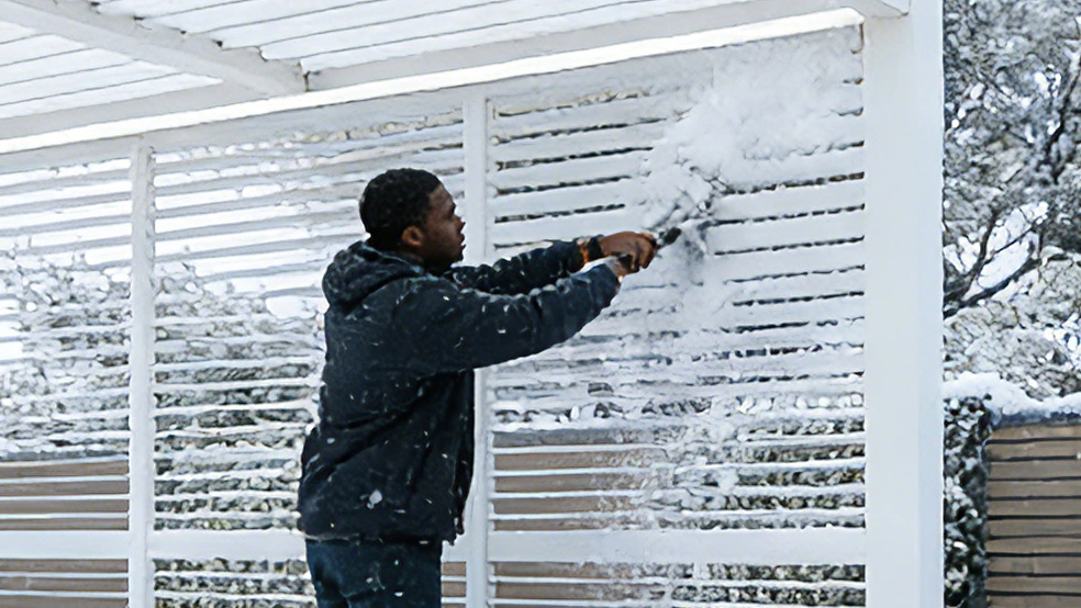 In winter (cold regions), promptly remove snow accumulation from the blinds. Heavy snow can cause slats to warp or break.