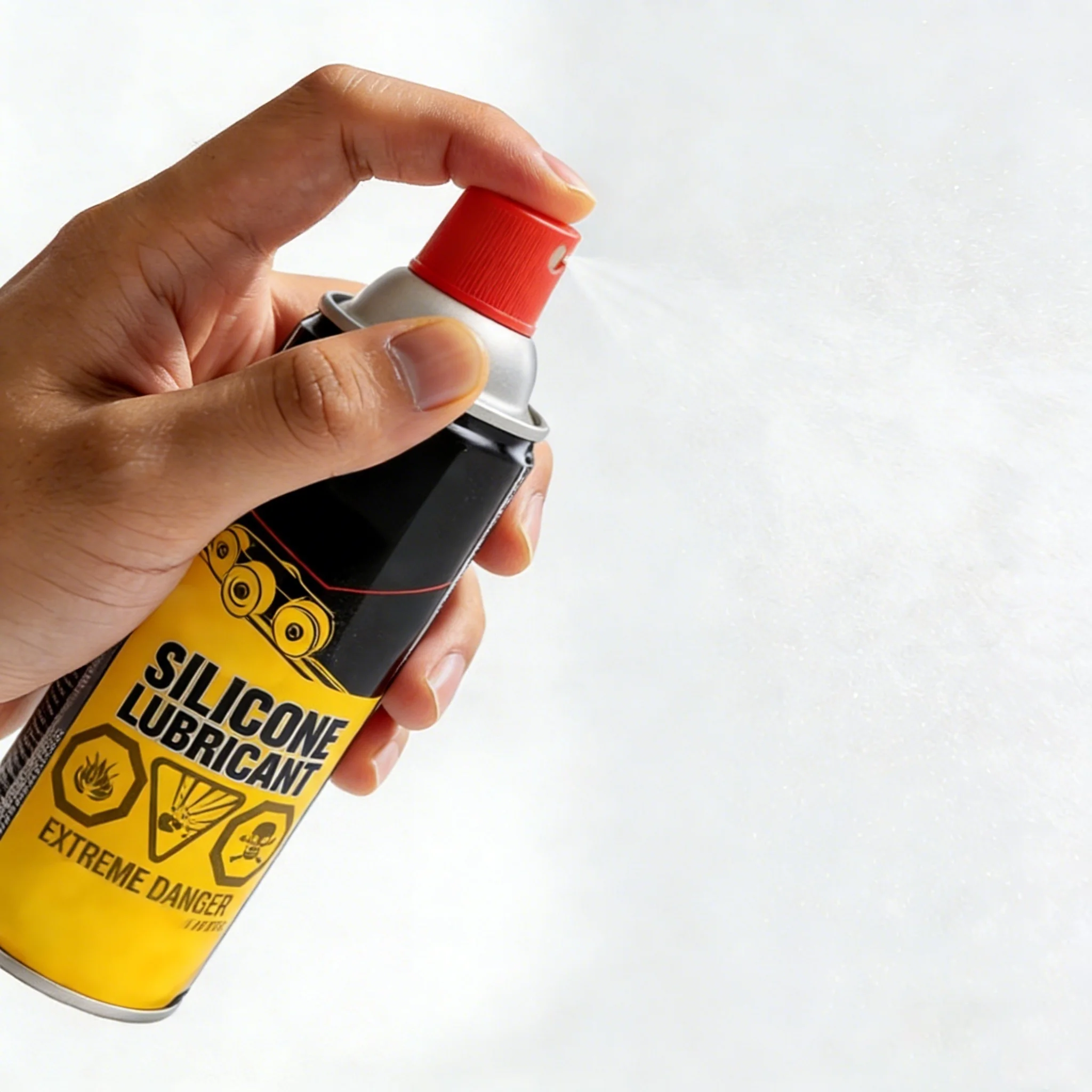 silicone based lubricant (avoid oil-based, as they attract dust and harm fabric)